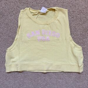 zara yellow tank